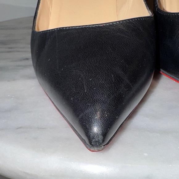 Christian Louboutin Black Heels Size 39.5 - Picture 5 of 13